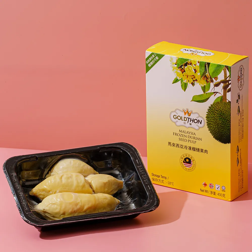 Gold Thon】馬來西亞老樹蘇丹王榴槤果肉400克*1盒(真空貼體盒裝清真認證) - momo購物網- 好評推薦-2025年12月