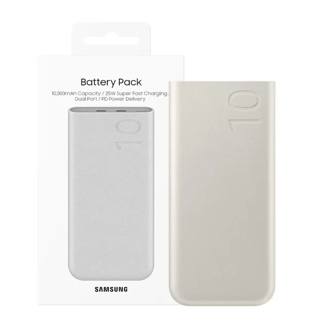 【SAMSUNG 三星】原廠 10000mAh 25W Type C雙向閃充行動電源(EB-P3400)