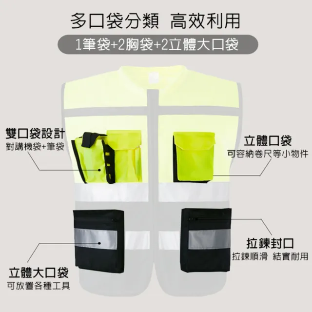 反光衣 圓領背心 工程背心 反光背心 保全背心 救護 導護 反光條 義交 運動背心