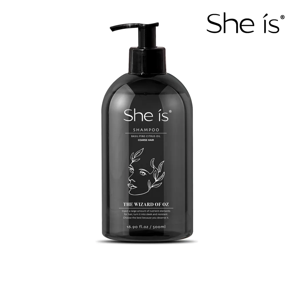 即期品【She is】水解紅藻控油蓬鬆洗髮精500ml- 綠野仙蹤香氛(髮根蓬鬆 控油48小時 保存期限2025/04/27)