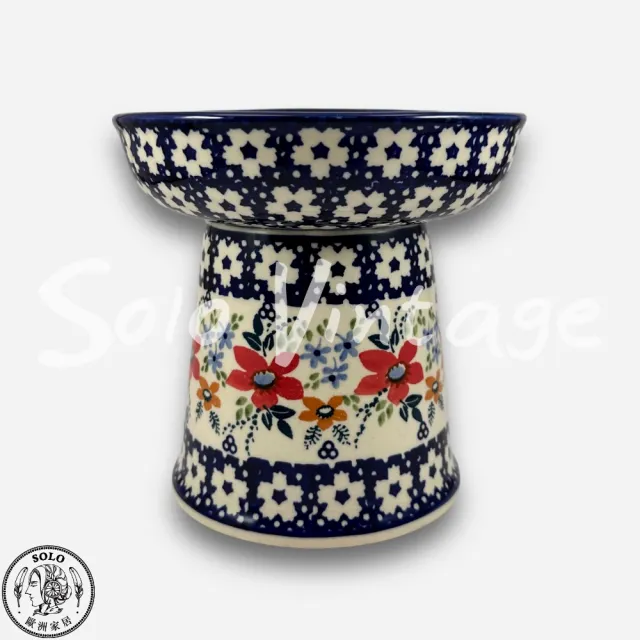 【SOLO 波蘭陶】波蘭製 Manufaktura 波蘭陶 14cm 寵物碗 高腳碗 貓咪/小型犬適用