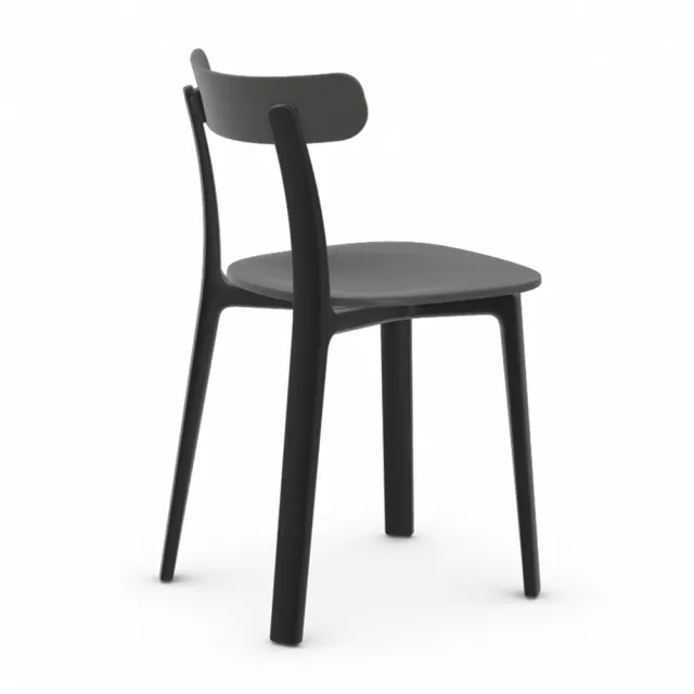 【北歐櫥窗】Vitra All Plastic Chair 日常好椅(墨灰)