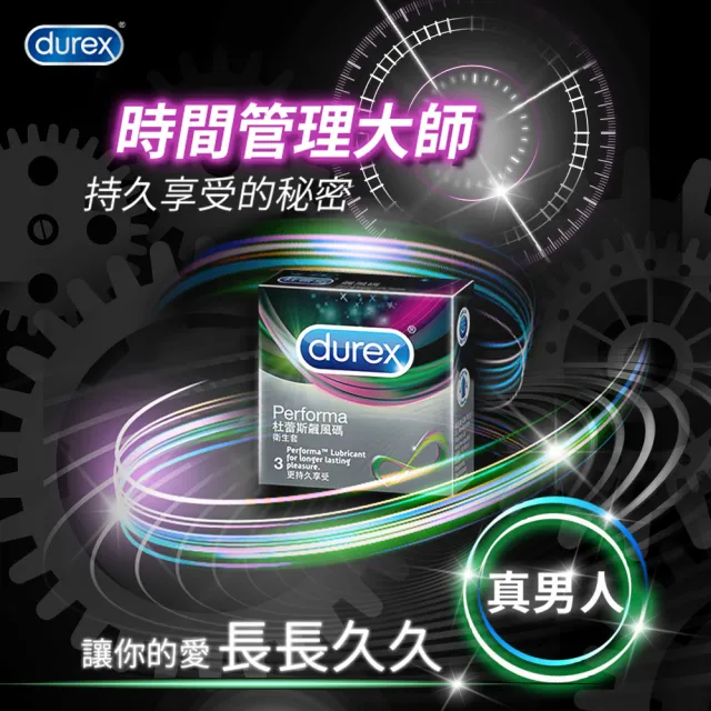 【Durex 杜蕾斯】雙悅愛潮裝保險套12入*2盒 + 飆風碼保險套3入*2盒(共30入 衛生套/安全套/避孕套/避孕)