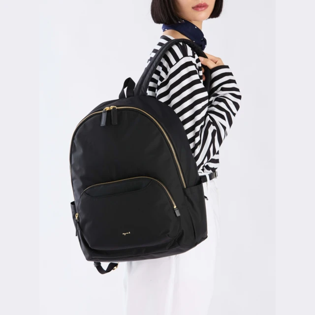 agnes b. Voyage 子母雙色斜背包(藍色) 推薦