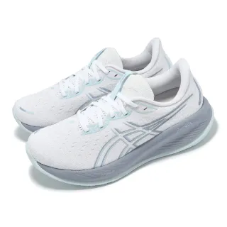 【asics 亞瑟士】慢跑鞋 GEL-Cumulus 26 2E 男鞋 寬楦 白 藍 緩衝 厚底 運動鞋 亞瑟士(1011B793102)