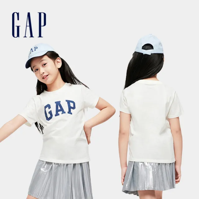 【GAP】幼童裝 Logo/小熊印花純棉圓領短袖T恤-多款任選(586669&586676)