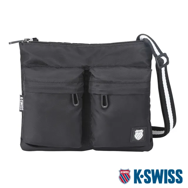 【K-SWISS】輕量側背包 Shoulder Bag-黑(BG307-008)