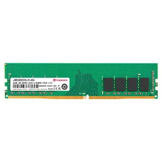 【Transcend 創見】JetRam DDR4 3200  4GB 桌上型記憶體(JM3200HLH-4G 新舊包裝隨機出貨)