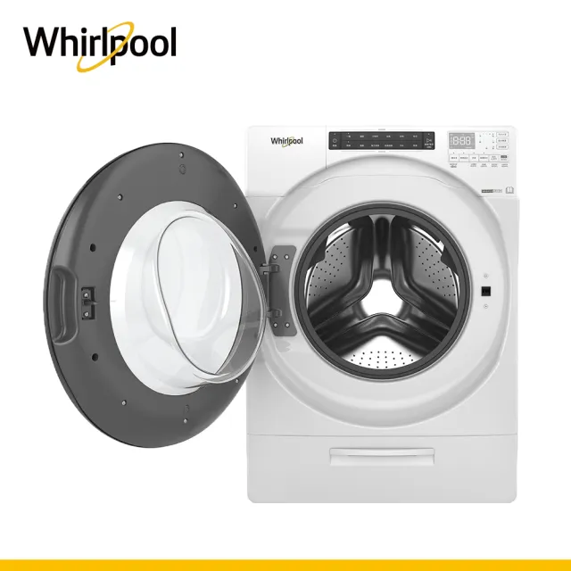 【Whirlpool 惠而浦】福利品 17公斤 Load & Go蒸氣洗脫烘變頻滾筒洗衣機(8TWFC6820LW)