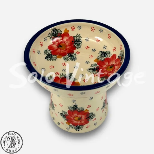 【SOLO 波蘭陶】波蘭製 Manufaktura 波蘭陶 14cm 寵物碗 高腳碗 貓咪/小型犬適用