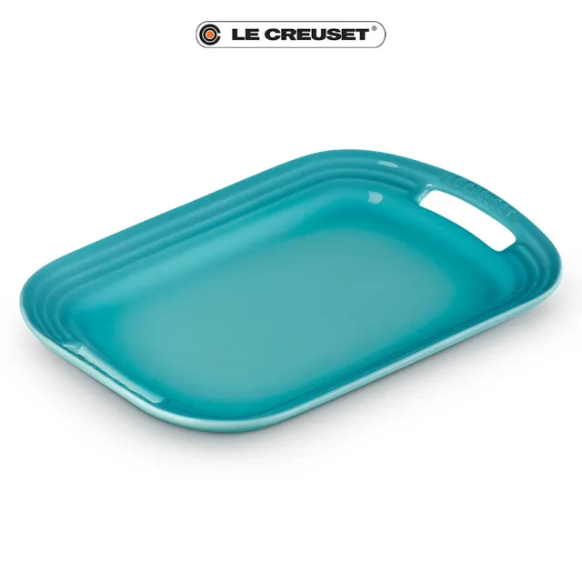 【Le Creuset】瓷器托盤-小(藍鈴紫/加勒比海藍 2色選1)