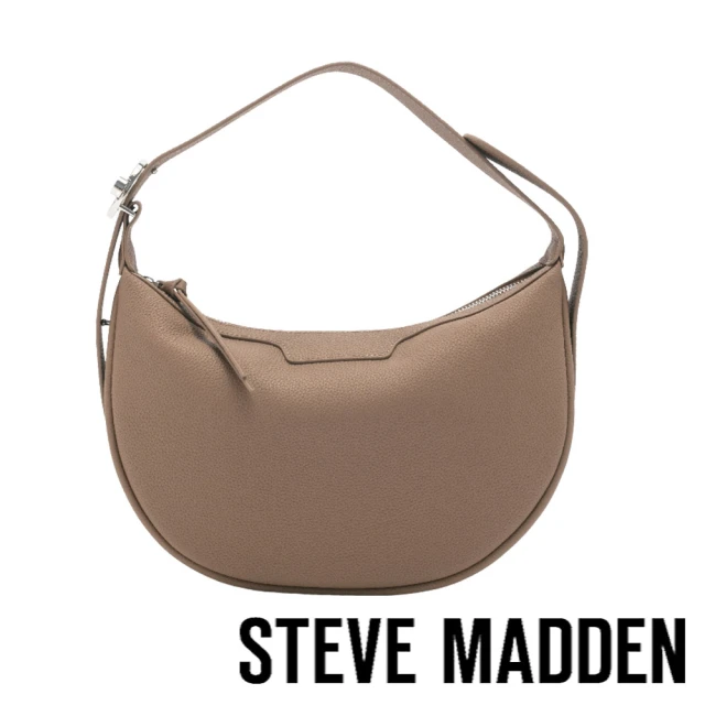 steve madden TWADA 皮革壓紋月亮手提包(咖啡色)