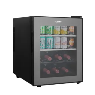【SONGEN 松井】33L變頻式紅酒櫃右開單門冰箱/冷藏冰箱/酒櫃/客房冰箱(ZW-32STF)