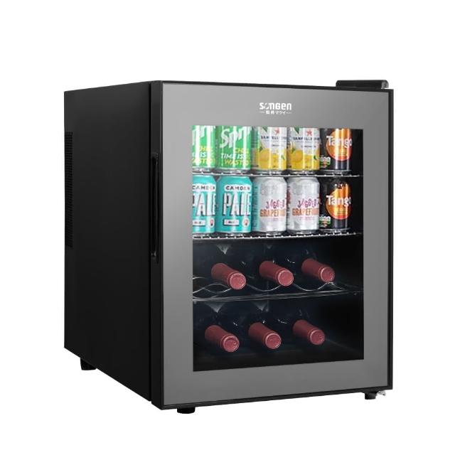 SONGEN松井 ZW-32STF 單門冰箱，33L實際容量適合小空間使用，變頻馬達75W低耗電，黑色系設計時尚，尺寸355x503x480mm輕巧方便，中國製造110V/60Hz適用臺灣，無能源標章但環保設計，全機1年保固，右開門方便取物，理想宿舍或辦公室冷藏選擇。