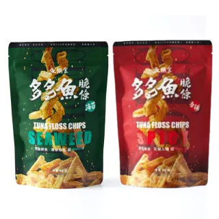 【魚饌食】多多魚脆條 魚薯條80g/袋X9(香辣/海苔 破萬銷售 脆度提升 25%極品鮪魚鬆 零食 餅乾 深海鮪魚)