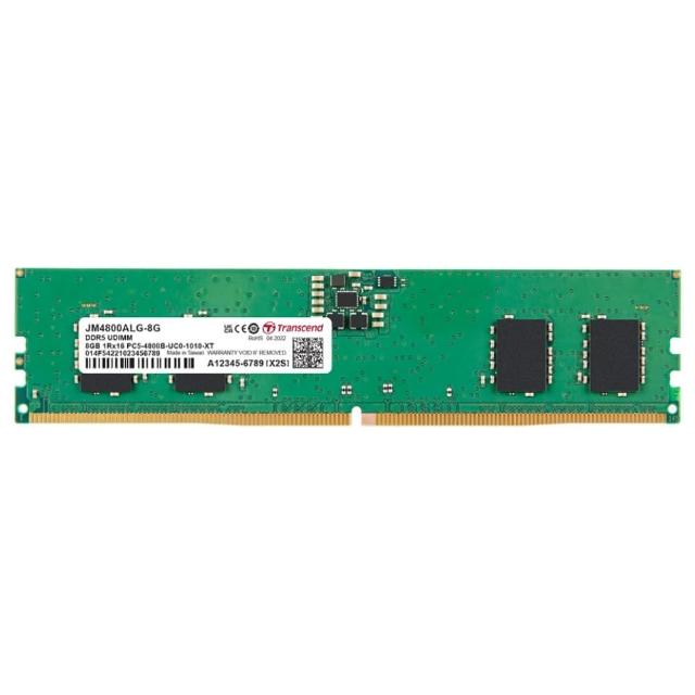 【Transcend 創見】JetRam DDR5 4800 8GB 桌上型記憶體(JM4800ALG-8G 新舊包裝隨機出貨)