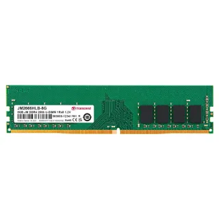 【Transcend 創見】JetRam DDR4 2666 8GB 桌上型記憶體(JM2666HLB-8G 新舊包裝隨機出貨)