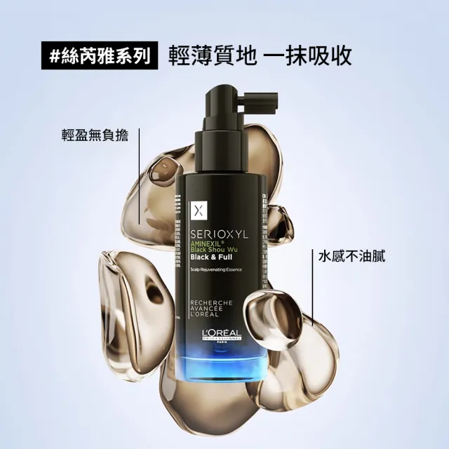 【L’OREAL 巴黎萊雅PRO】絲芮雅黑鑽石逆齡精粹 90ml二入組(全新升級★小黑瓶頭皮精華)