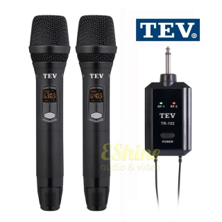 【TEV 台灣電音】雙頻攜帶式無線麥克風(TR-102)