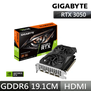 【GIGABYTE 技嘉】GeForce RTX 3050 WINDFORCE OC 6G顯示卡(GV-N3050WF2OCV2-6GD)