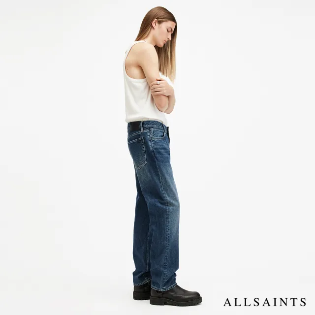 【ALLSAINTS】IGGY 彈力中腰修身牛仔褲-藍 M024EB(修身版型- 30周年全新改版)