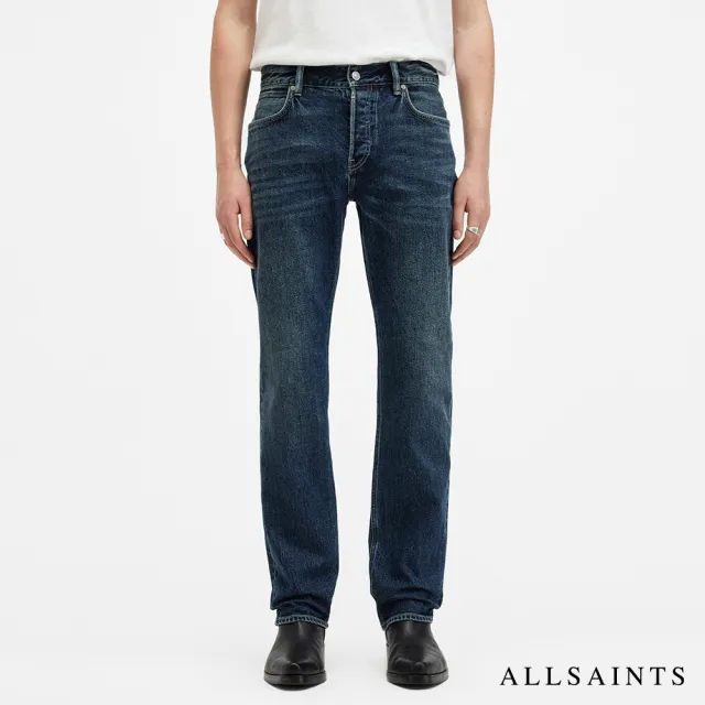 【ALLSAINTS】IGGY 彈力中腰修身牛仔褲-藍 M024EB(修身版型- 30周年全新改版)