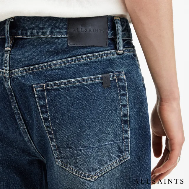 【ALLSAINTS】REID 中腰硬挺直筒牛仔褲-藍 M025EB(直筒版型- 30周年全新改版)