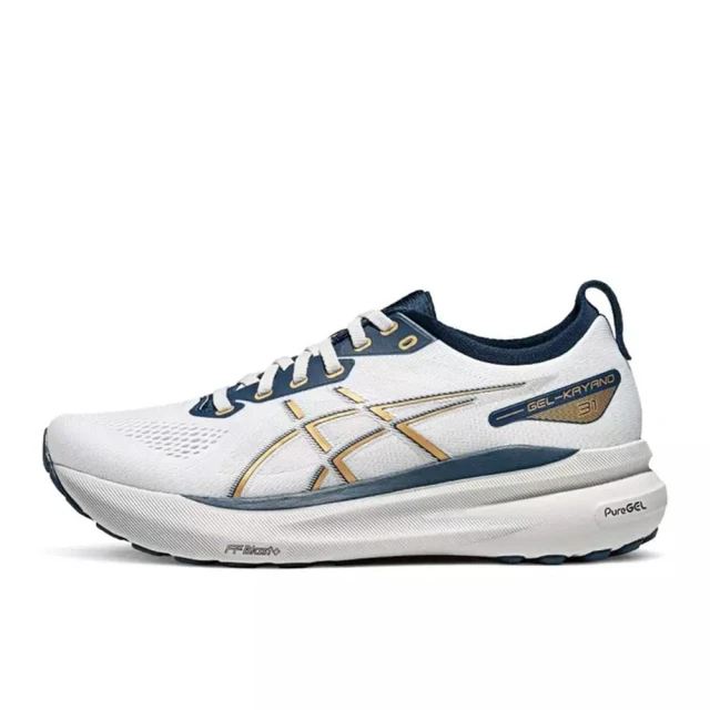 asics 亞瑟士 Gel-kayano 31 男 慢跑鞋 運動 休閒 輕量 支撐 緩衝 白 藍金(1011B995-021)