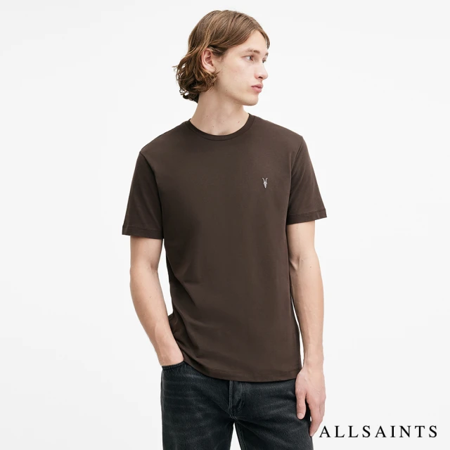 ALLSAINTS BELOW 厚實純棉寬鬆LOGO短袖T恤