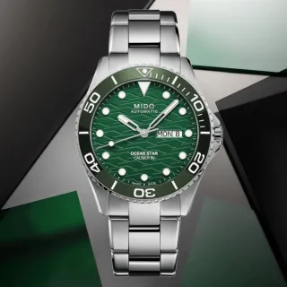 【MIDO 美度】廣告款 OCEAN STAR 海洋之星 陶瓷圈 機械腕錶 母親節 禮物 推薦(M0424301109100)