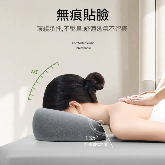 【SONYA】記憶棉鏤空美容院床按摩SPA趴枕 家用推拿枕頭 按摩頭枕 趴趴午睡枕