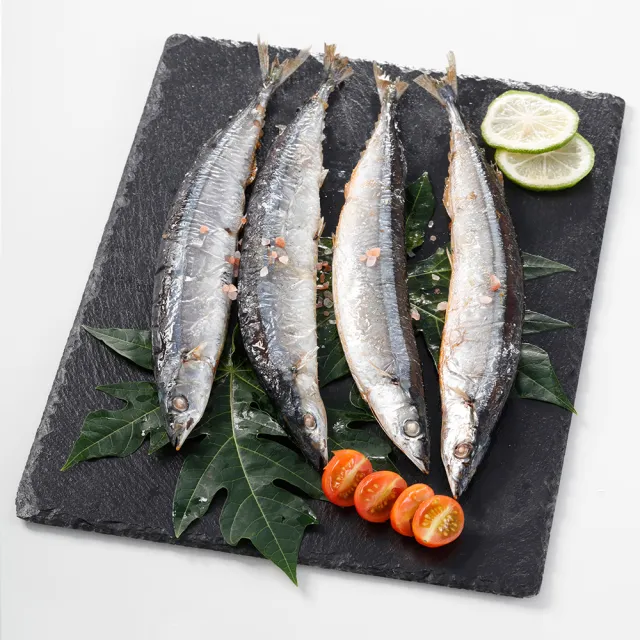 【華得水產】台灣野生秋刀魚4包組(280g 約3-4尾/包)