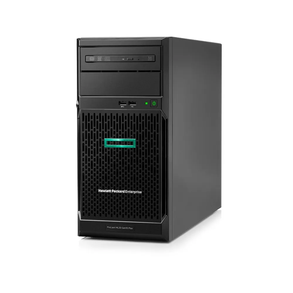 【HP 惠普】E-2324G 四核直立伺服器(ML30 Gen10 Plus/E-2324G/32G/4TBX2 HDD+4TB SSD/RAID1/NOOS)