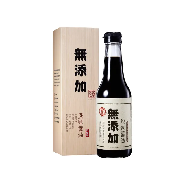 【金蘭食品】無添加原味醬油500ml x6入/箱