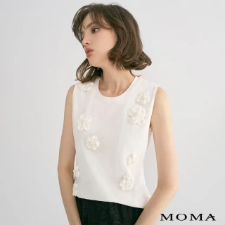 【MOMA】立體小花上衣(白色)