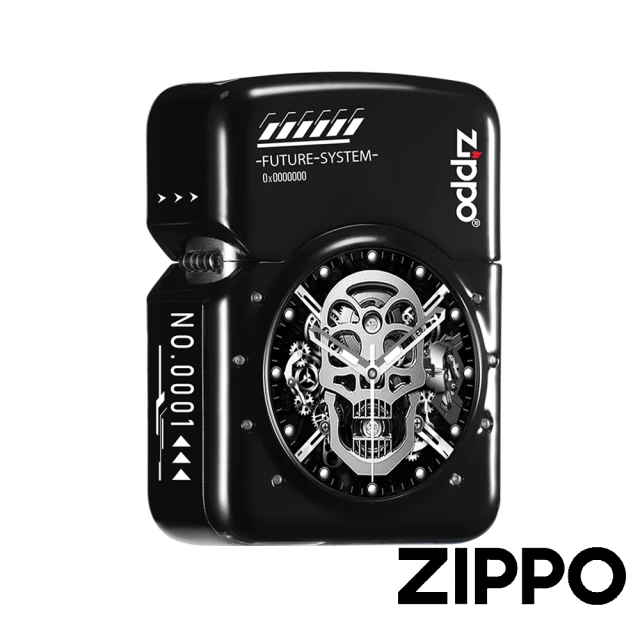 Zippo Future精靈防風打火機-黑 +贈125ml打火機專用油(美國防風打火機)