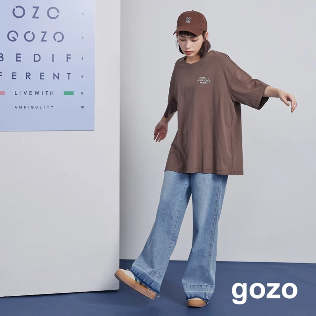 gozo 戴眼鏡的方法印花涼感T恤(兩色)