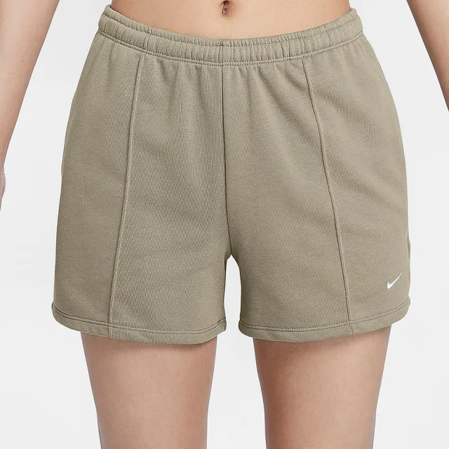 【NIKE 耐吉】AS W NSW NK CHLL FT MR 4IN SHO 女款 灰綠色 運動 休閒 短褲 HF6941-320