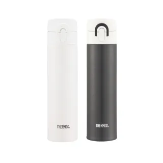 【THERMOS膳魔師】不鏽鋼超輕量彈蓋真空保溫瓶400ml(JNI-401)