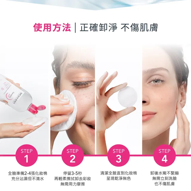 【BIODERMA 貝膚黛瑪】舒敏高效/保濕水潤/平衡控油潔膚液100ml(三款任選)