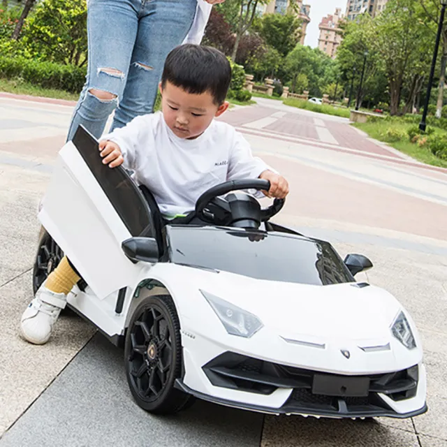 【奔雷國際】Lamborghini藍寶堅尼兒童電動車 SVJ 雙驅單人座(紅 白 黃 尊爵版SX2018SE)