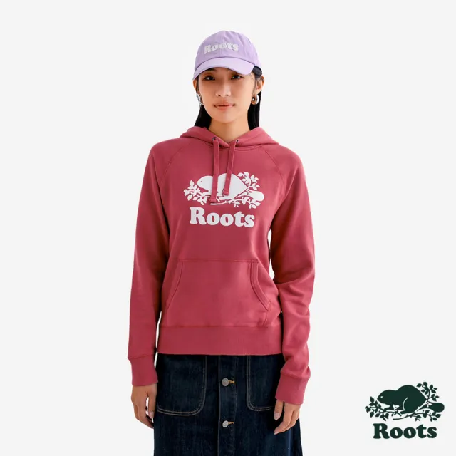 【Roots】Roots女裝- ORIGINAL 連帽上衣(紫紅色)