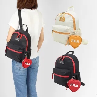 【FILA】後背小包 Backpack 女款 兒童款 愛心小包 雙肩背 小包 斐樂 單一價(BPY9003IV)