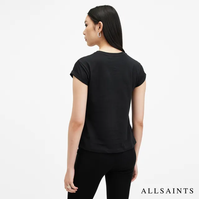 【ALLSAINTS】RIPROAR ANNA 純棉豹紋塗鴉LOGO T恤 W183JB(常規版型)