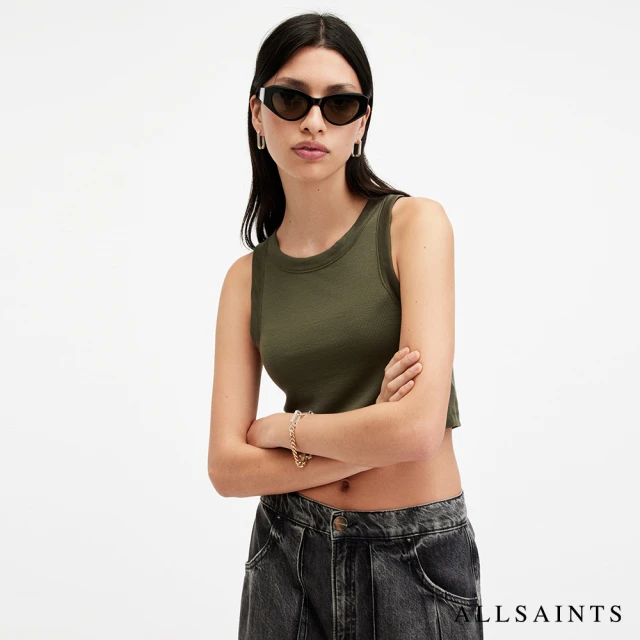 ALLSAINTS RINA 短版背心-綠 W236JB(修身版型)