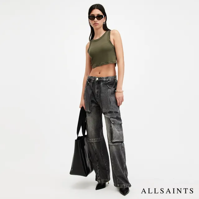 【ALLSAINTS】RINA 短版背心-綠 W236JB(修身版型)