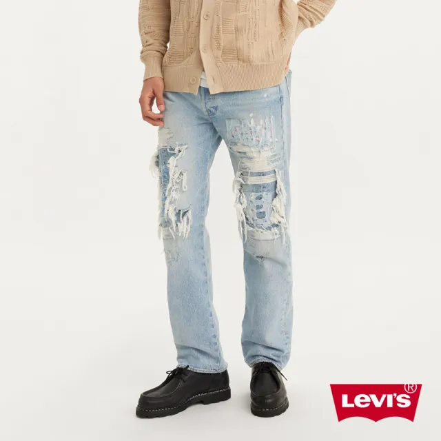【LEVIS】男款 501 Original中腰直筒丹寧牛仔褲 / 破壞加工 熱賣單品 00501-3599