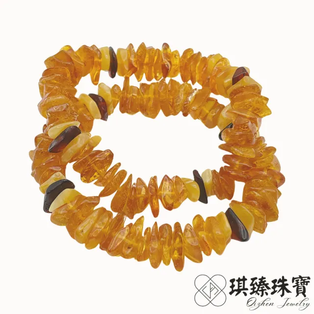 【琪臻珠寶】天然琥珀蜜蠟原礦多角型手串手鍊(隨形造型_血珀_老蜜蠟原礦琥珀_618狂歡節_限時搶購)