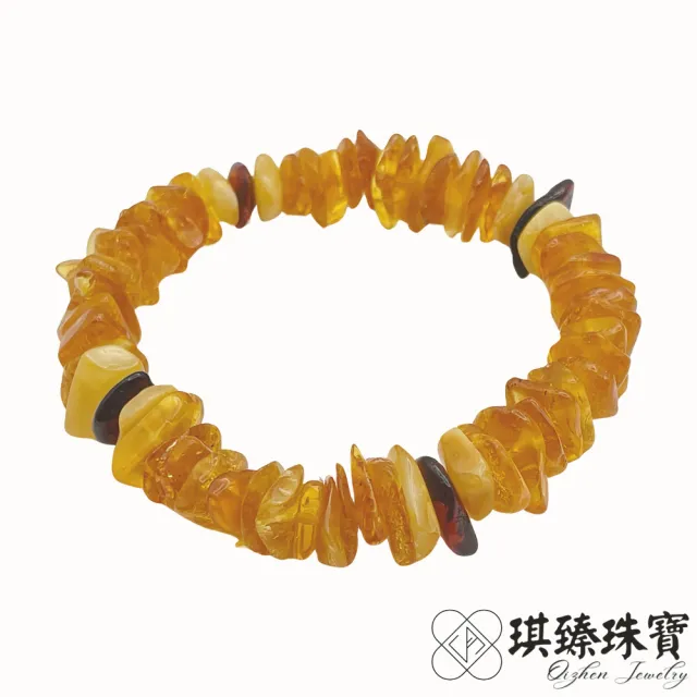 【琪臻珠寶】天然琥珀蜜蠟原礦多角型手串手鍊(隨形造型_血珀_老蜜蠟原礦琥珀_9月獻禮_限時優惠)
