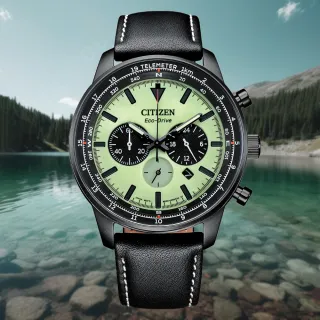 【CITIZEN 星辰】Chronograph 光動能 碼錶計時 大錶徑 男錶 送禮 禮物推薦(CA4505-21X)